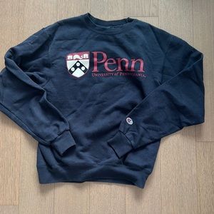 UNIVERSITY OF PENNSYLVANIA NAVY CREW NECK SIZE S